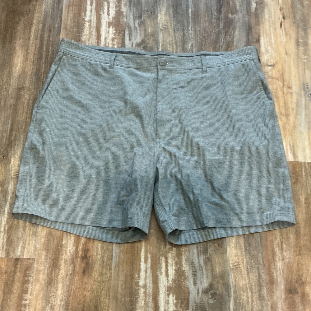 Roundtree & Yorke Men's Gray Flat Front Shorts